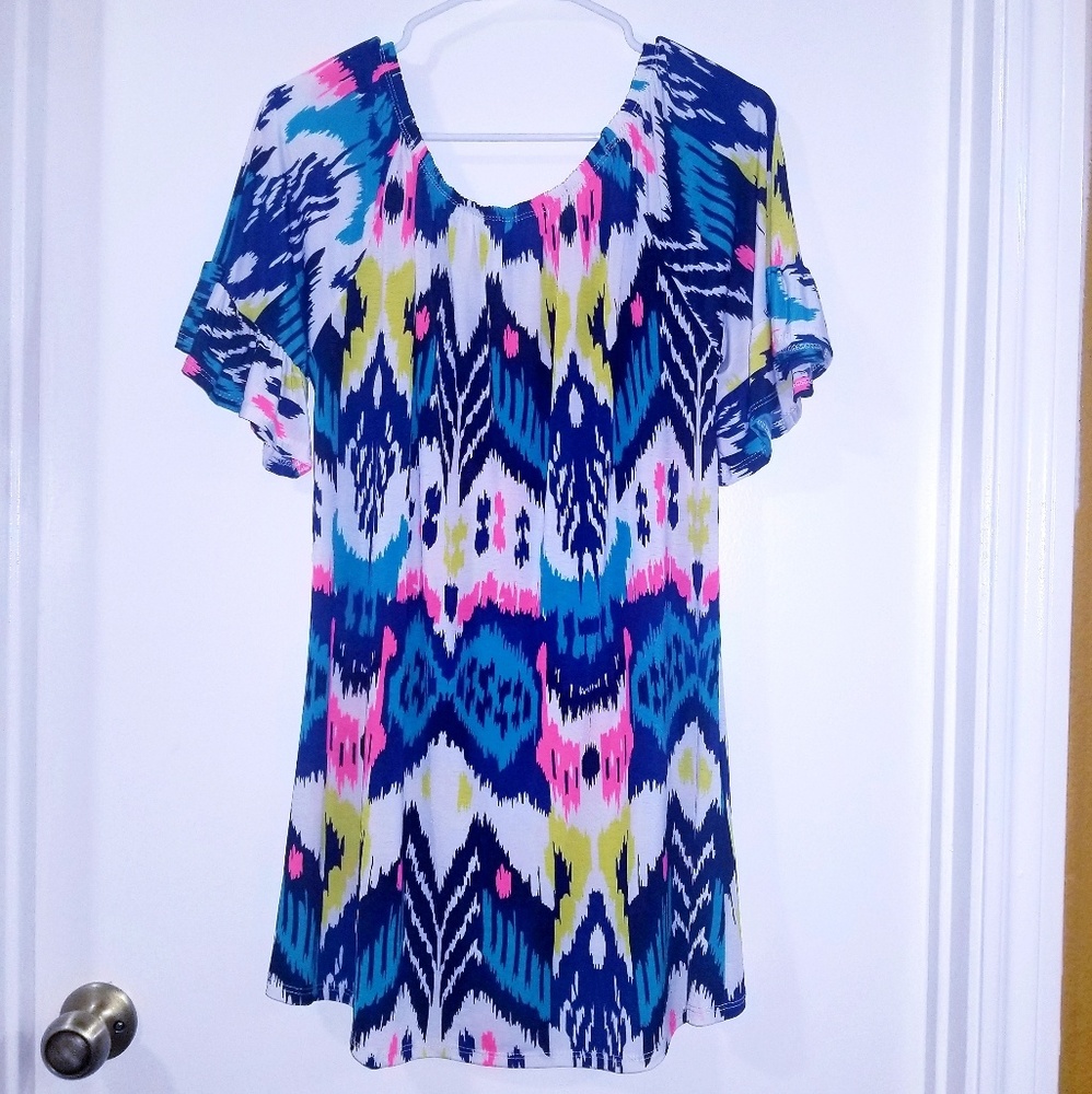 Colorful Western Boutique Blouse